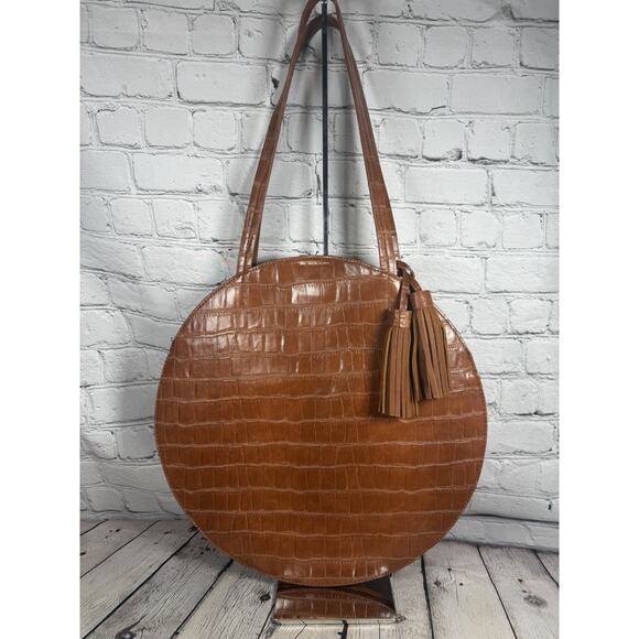 Circle Festival Western Indie Unique Shoulder Bag Wristlet Set Tassel Brown - Picture 11 of 11